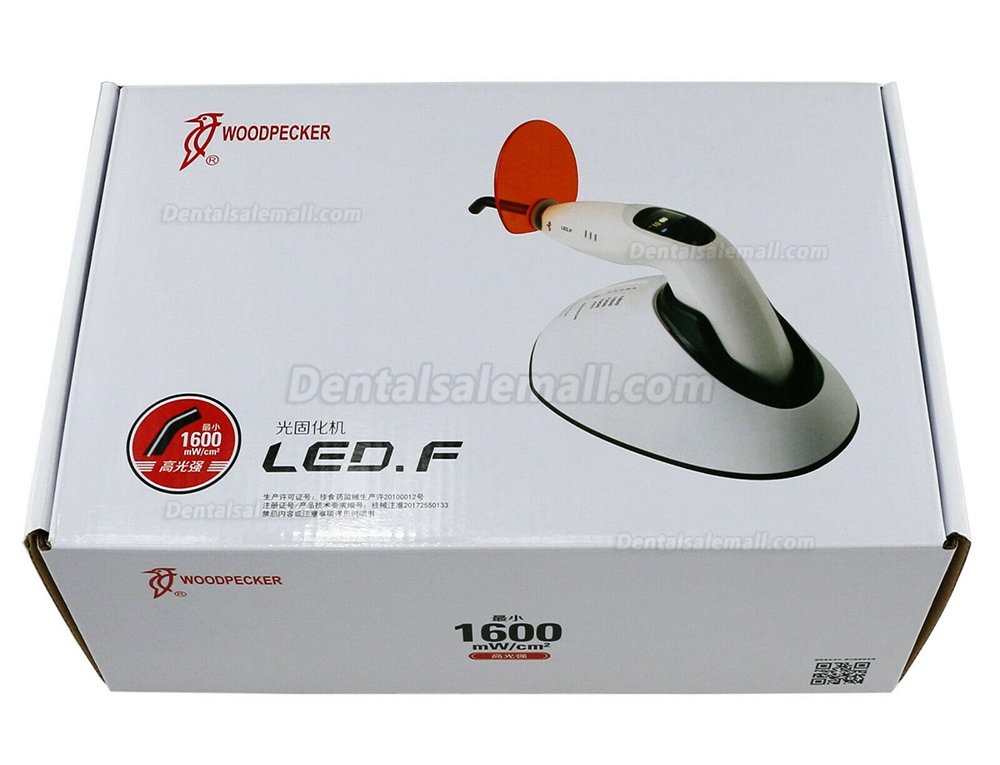 100% Original Woodpecker LED.F Dental 3 Sec LED Curing Light with Light Meter Tester & Teeth Whitening Function